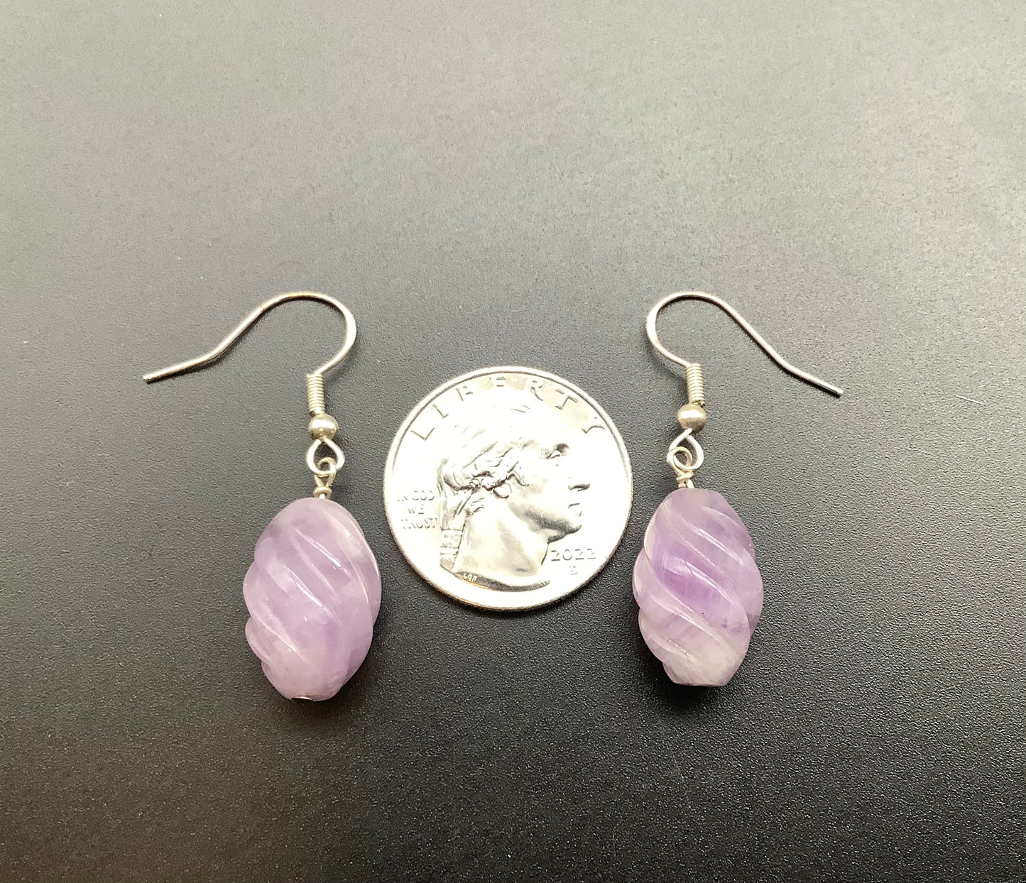 Amethyst Sterling silver earrings