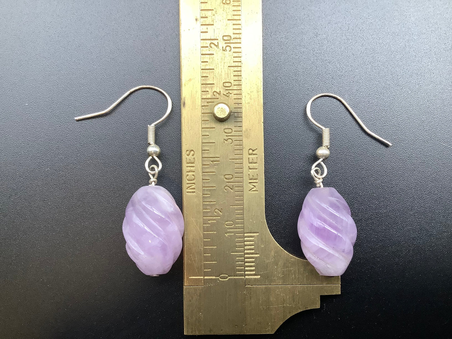 Amethyst Sterling silver earrings