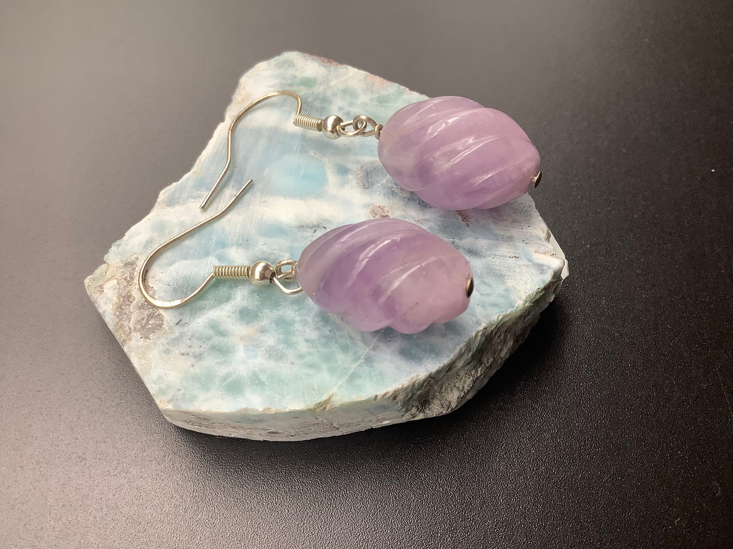 Amethyst Sterling silver earrings