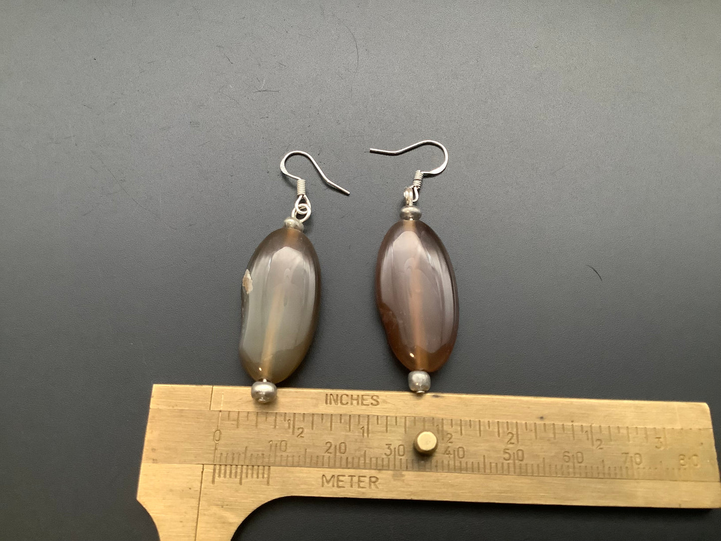 Agate Sterling silver earrings