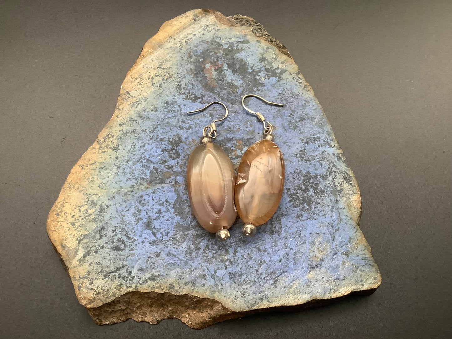 Agate Sterling silver earrings